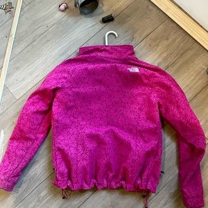 Women’s pink North Face Apex bionic jacket. Size medium.